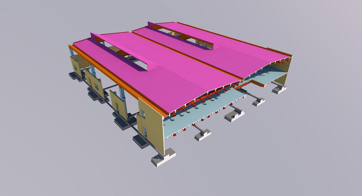 Progetto BIM stabilimento produttivo di meccanica